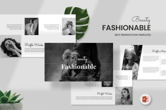Beauty Fashionable PowerPoint Template