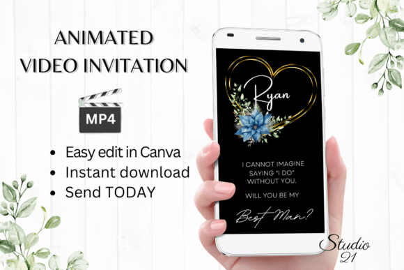 Christmas Best Man Proposal W3219BM