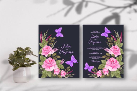 Handmade Pink Rose Wedding Invitation: A Guide to Digital Design Assets
