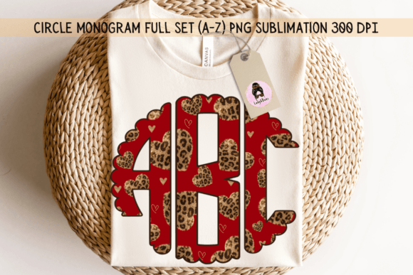 Leopard Fur Heart Valentine Monogram Guide