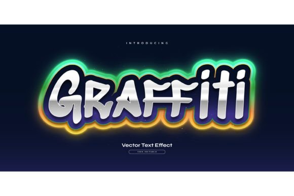 Mastering Graffiti Text Style with Neon Effect for Professional Design Projects