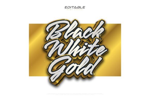 Mastering the Luxury Black White and Gold Text Effect for Professional Design