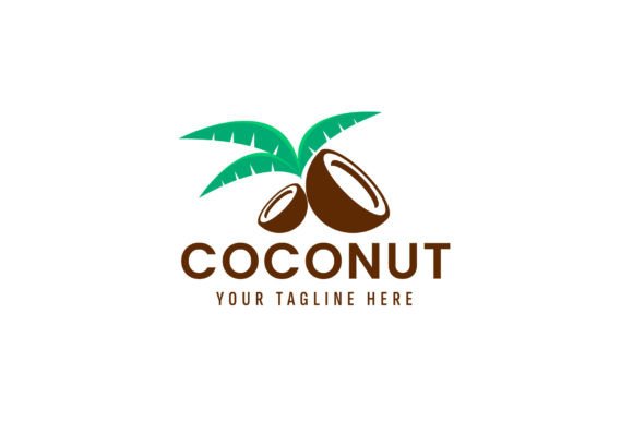 Scalable Brand Identity: Leveraging the Coconut Logo Vector Icon Illustration for Modern Business