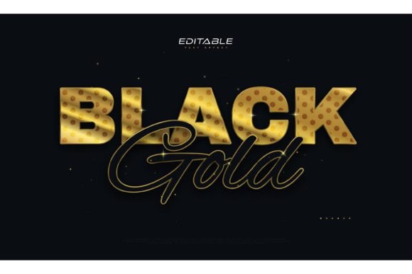 Strategic Visual Authority: Leveraging the Luxury Black and Gold Text Effect