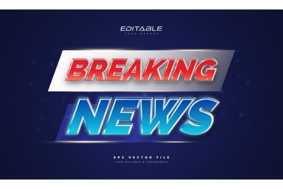 Strategic Visual Impact: Leveraging Breaking News Text Style in Glow Effect for High-Stakes Communication